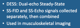 Dual-echo steady state (DESS)
