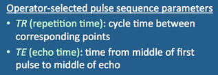 Repetition Time (TR) and Echo Time (TE)